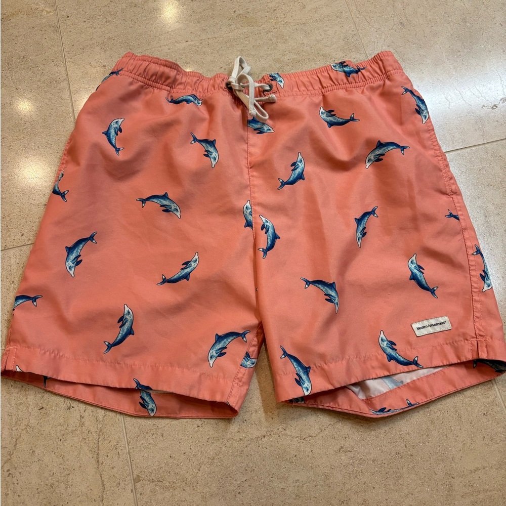 PACSUN Modern Amusement Coral Shorts with Whale Design